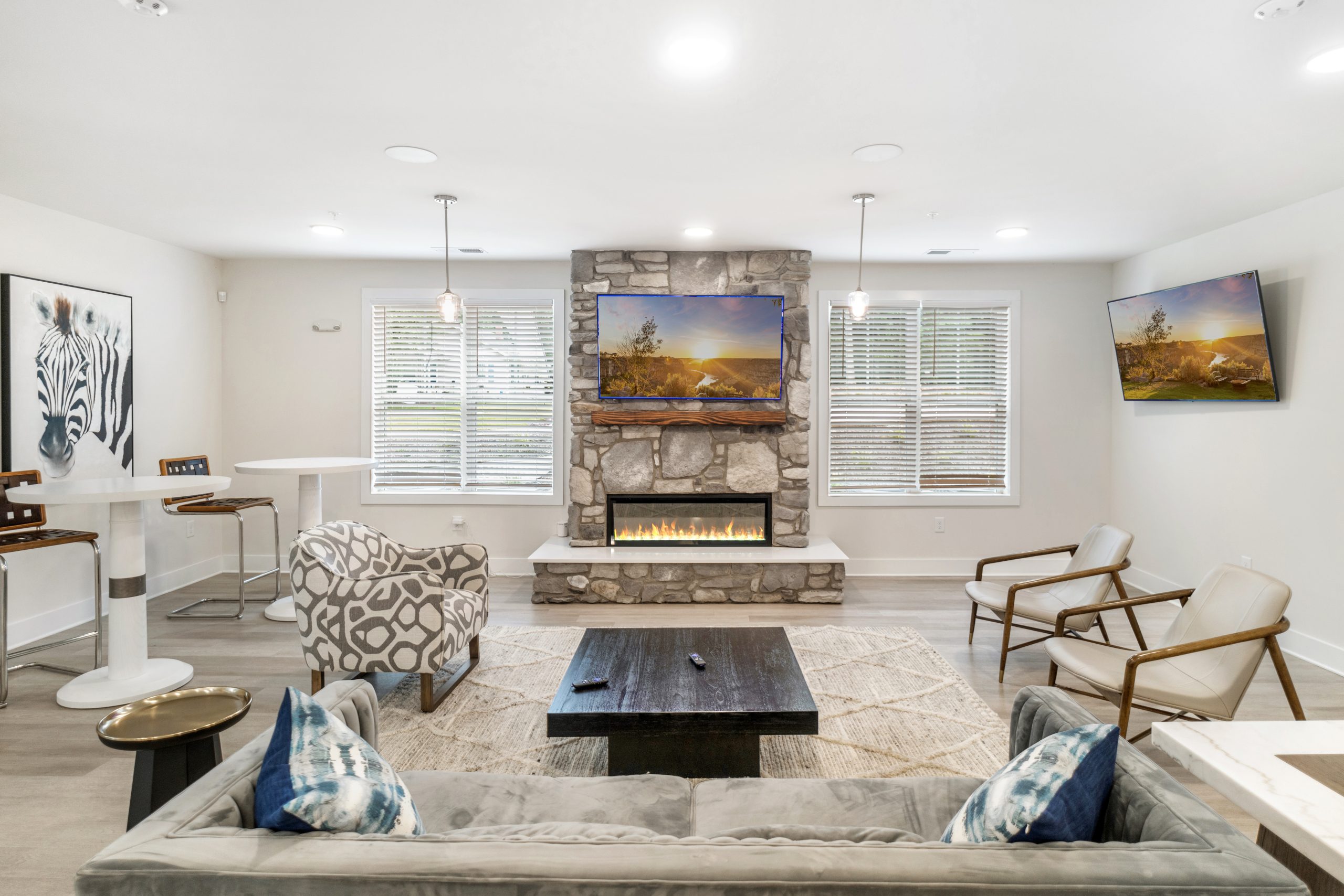 Fox Crossing Lounge Area Brand New Apartments Durham